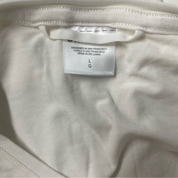 NWT Athleta Air Out Cinch Tee in White L - Picture 5 of 6